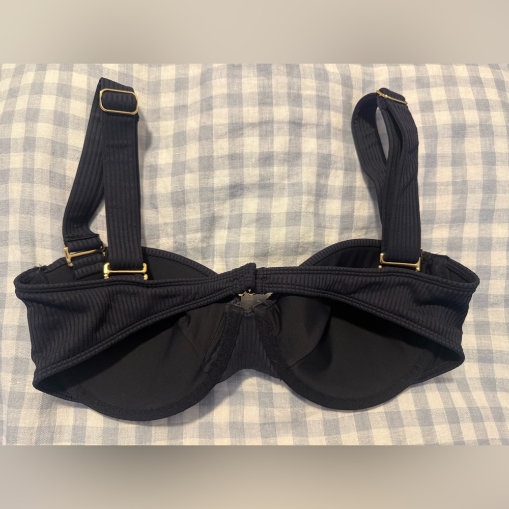 Montce Black Rib Bustier Bikini Top - Picture 5 of 7
